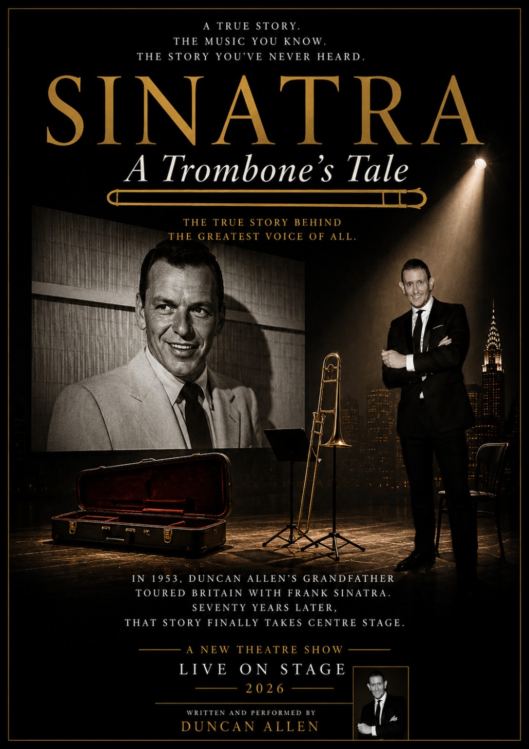 Sinatra – A Trombone’s Tale, original show poster